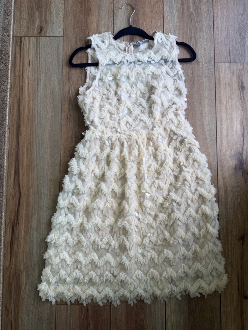 Cream Sleeveless Dress